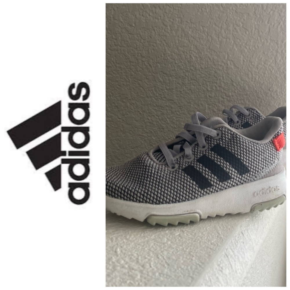Adidas gray woven sneakers for 2-3 year old